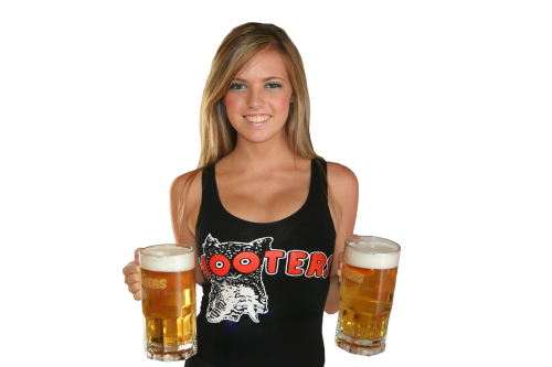 Hooters-Girl-and-Beer